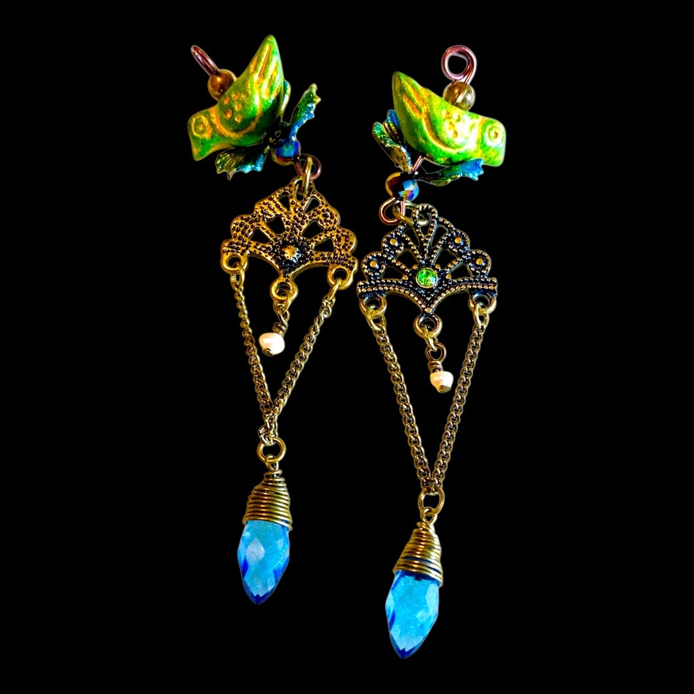 Artisan Czech & Crystal earrings